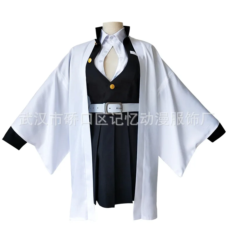 

Adult Kids Demon Slayer Kimetsu No Yaiba Anime Kimono Kanroji Mitsuri Cosplay Costume