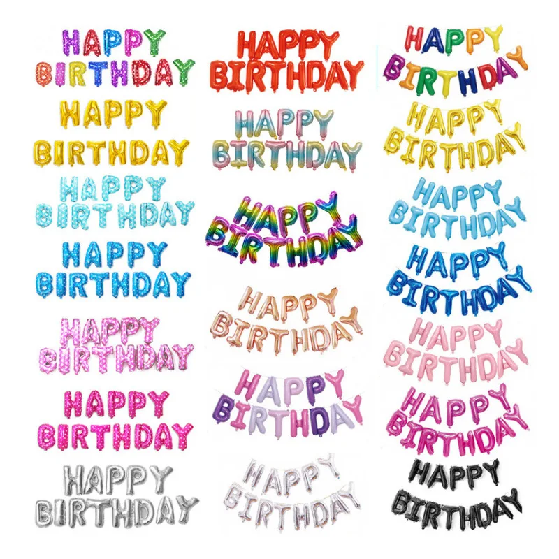 

Воздушный шар из алюминиевой фольги с надписью Happy Birthday