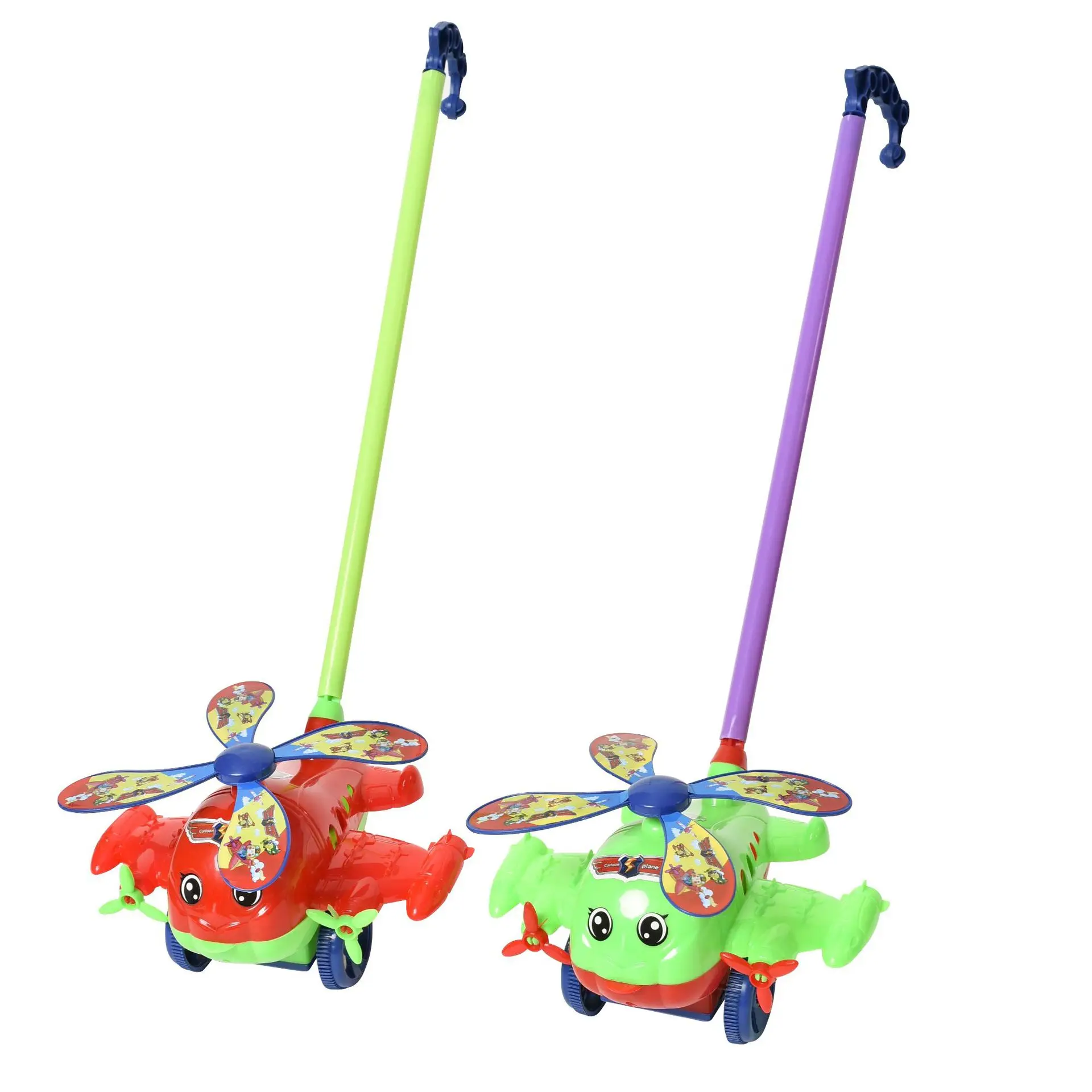 

Baby Toddler Stroller Toy Single-pole Push-push Boys and Girls Hand-push Airplane Pegasus Lobster Hot Sale