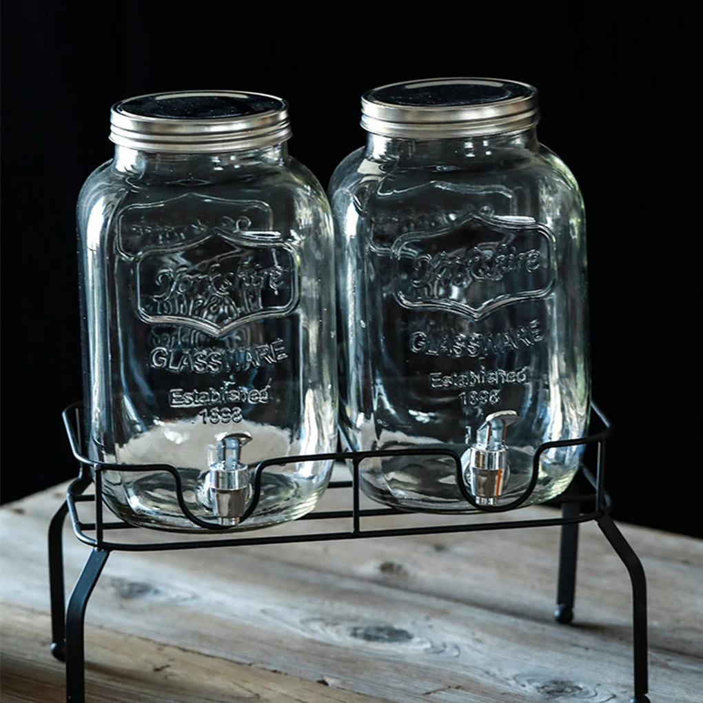 2 шт. стеклянный кувшин для сока из нержавеющей стали