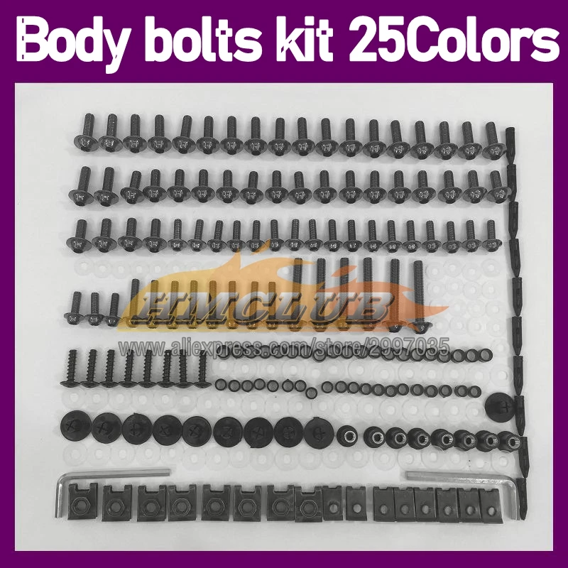 

268PS Body Bolt Screw Nuts For HONDA CBR600 CBR 600 RR CC CBR600RR 13 14 15 16 17 18 19 20 13-20 Fairing Bolts Full Screws Kit