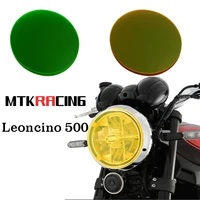mtkracing for enelli leoncino 500 leoncino 500 motorcycle headlight protective cover screen acrylic lamp sheet