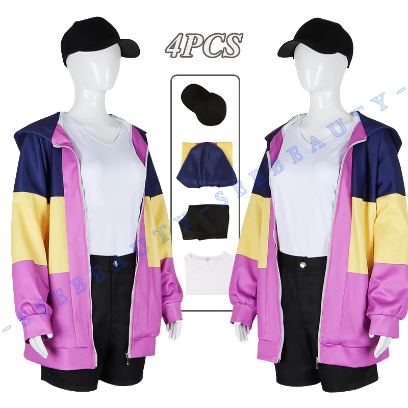 Костюм для косплея Party People Koumei Anime Paripi Tsukimi Eiko: куртка, шляпа, рубашка, брюки для девочек и женщин Ya Boy Kongming.