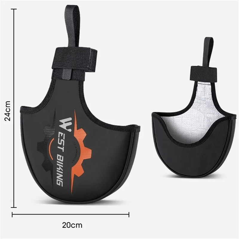 WEST BIKING Bike Crankset Guard Waterproof Dustproof Chainring Protector Cover Pad MTB Road Bicycle Chainwheel Sprockets Cover