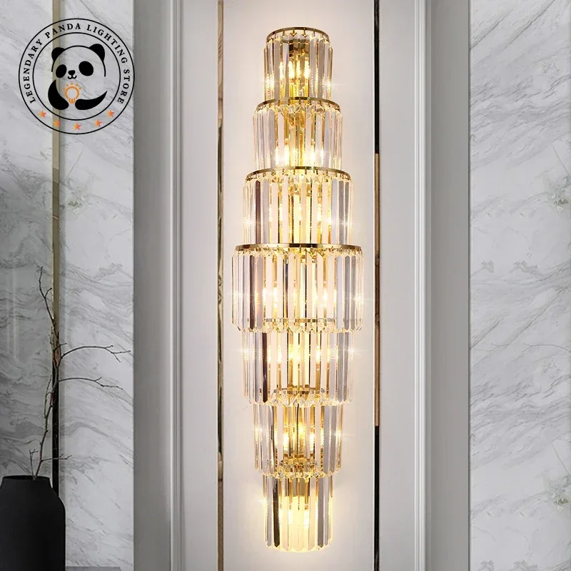 Современные оригинальные настенные светильники искусство Роскошные блестящие