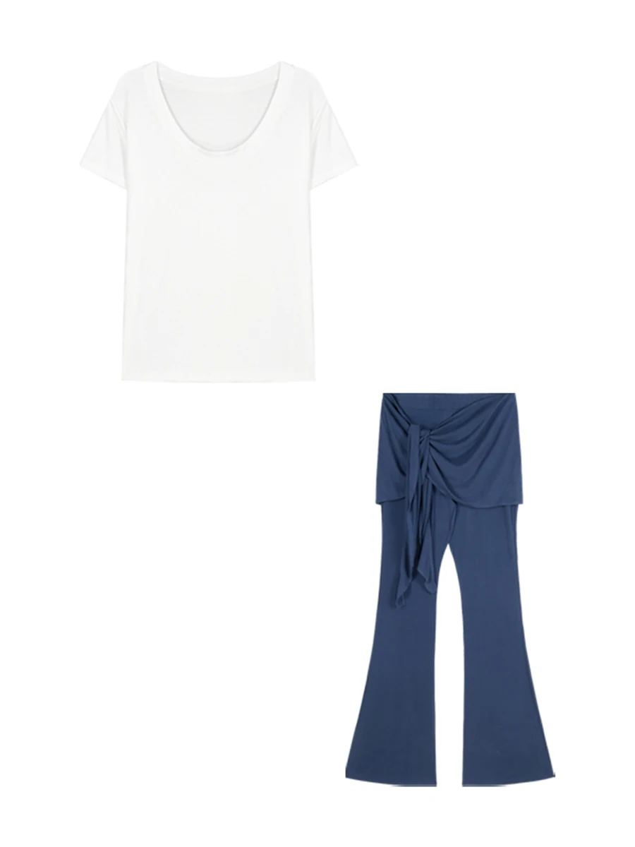 Футболка Gyaru женская с открытыми плечами белый базовый облегающий топ коротким