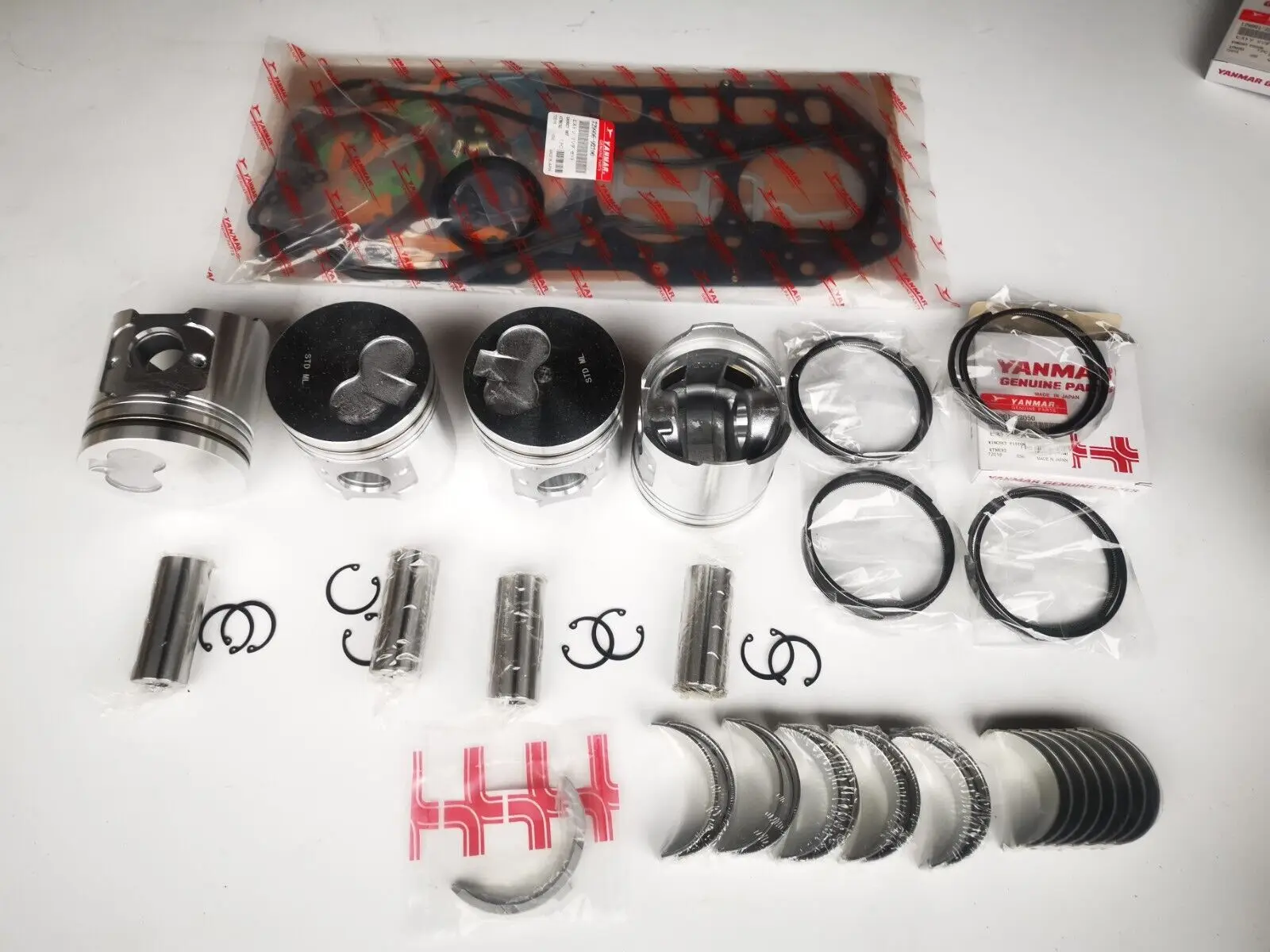 

For Yanmar +0.50mm Oversize Piston ring 4D94LE rebuild overhaul kit