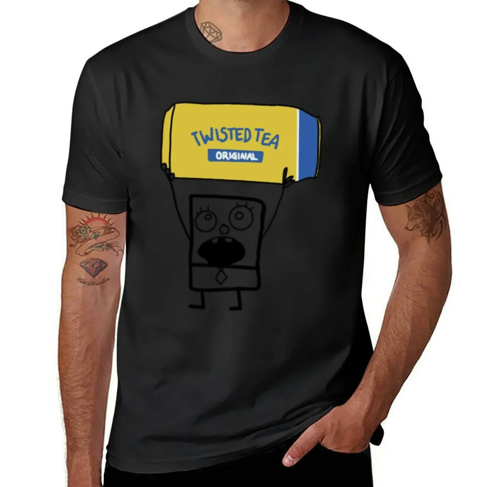 Футболка Doodlebob Twisted Tea футболка с рисунком быстросохнущие футболки для мужчин