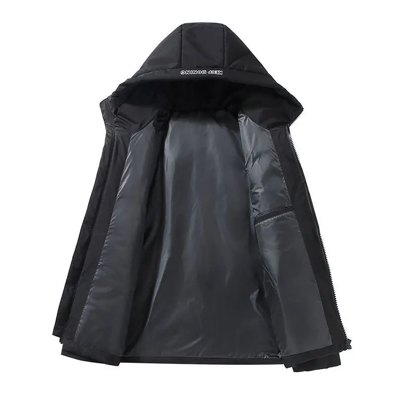 Short Down Jacket Men 2022 New White Duck Down Gradient Color Couples Down Coat