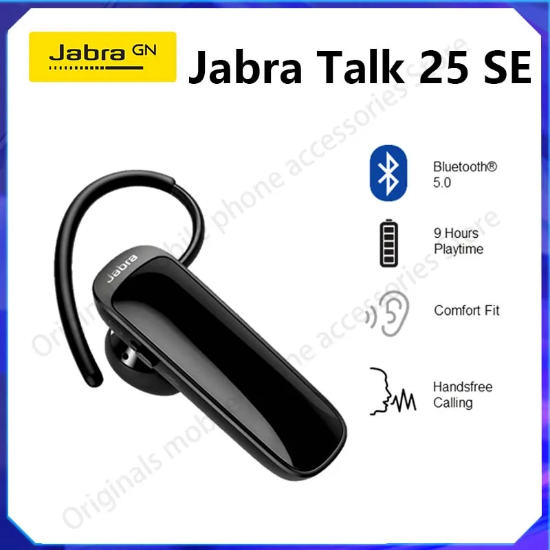 

Original Jabra Talk 25 SE Wireless Bluetooth Headset Mono Headphones with Mic GPS Car Earphone Call Business Headset Talk25SE