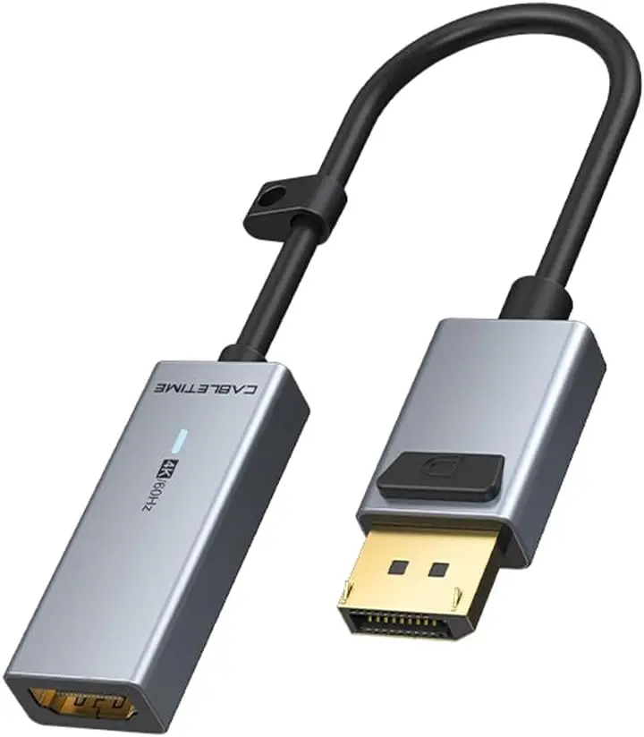 

Адаптер HDMI для Displayport 4K 60 Гц 15 см CableTime