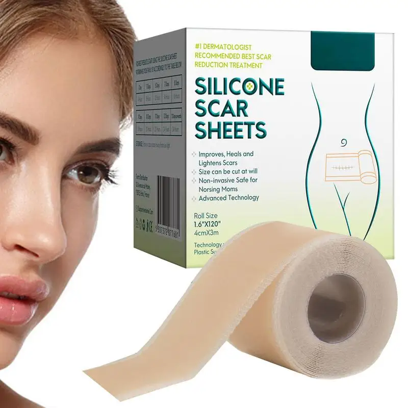 

Scar Removal Tape 3m Scar Removal Strips Silicone Gel Sheets For Scar Removal Skin-friendly Patches For Softening Scars