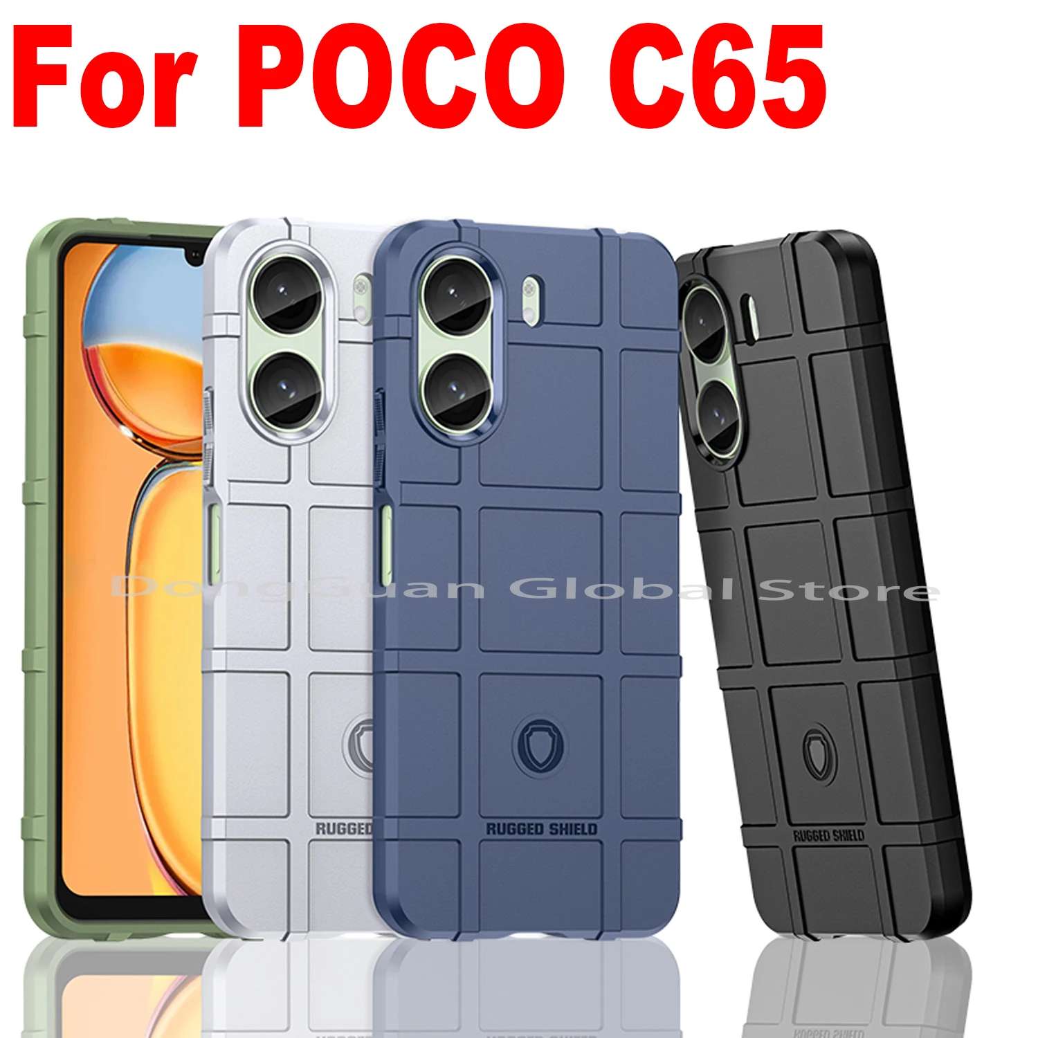 

Rugged Shield Shockproof Armor Case For Xiaomi Poco C65 Cover Case Shell