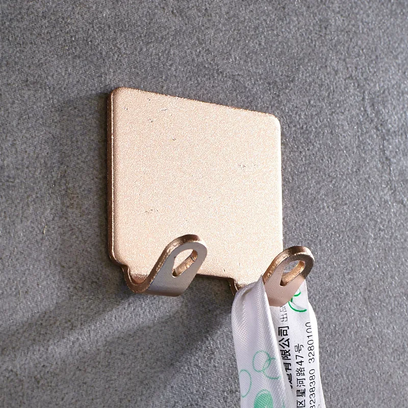 Алюминиевый крючок для пальто без отверстий одежды настенный в ванной комнате