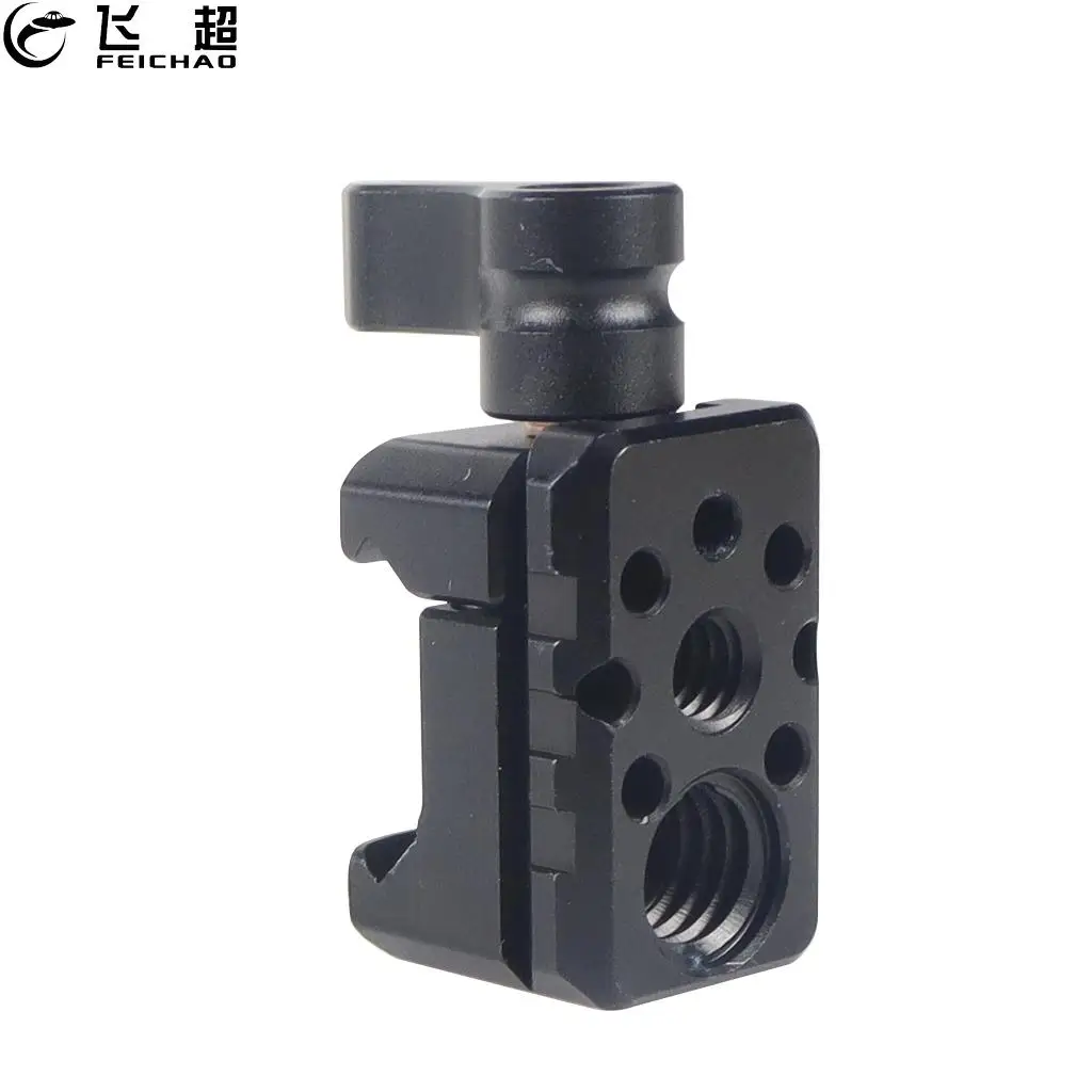 

Quick Release Camera Mount NATO Rail Clamp with 1/4" & 3/8" Standard Mounting Holes for DIY Monitor Microphone Camera Cage Rig