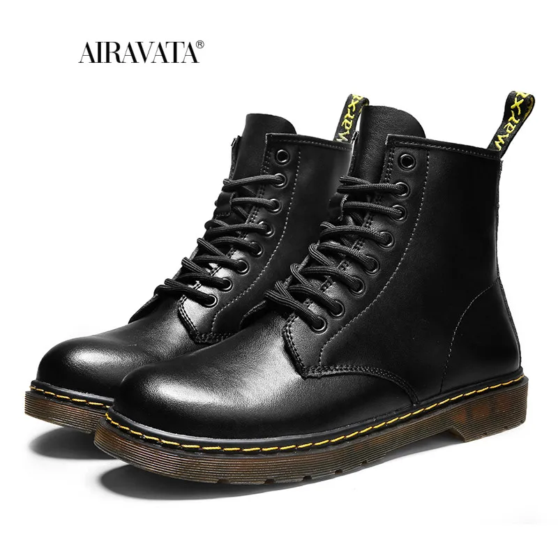 Sneakers Men Rubber Boots Man Lace Up Shoes Round Toe Rain Fashion Rock Riding Ladies Ankle Autumn Couple Trendy Botas De Mujer