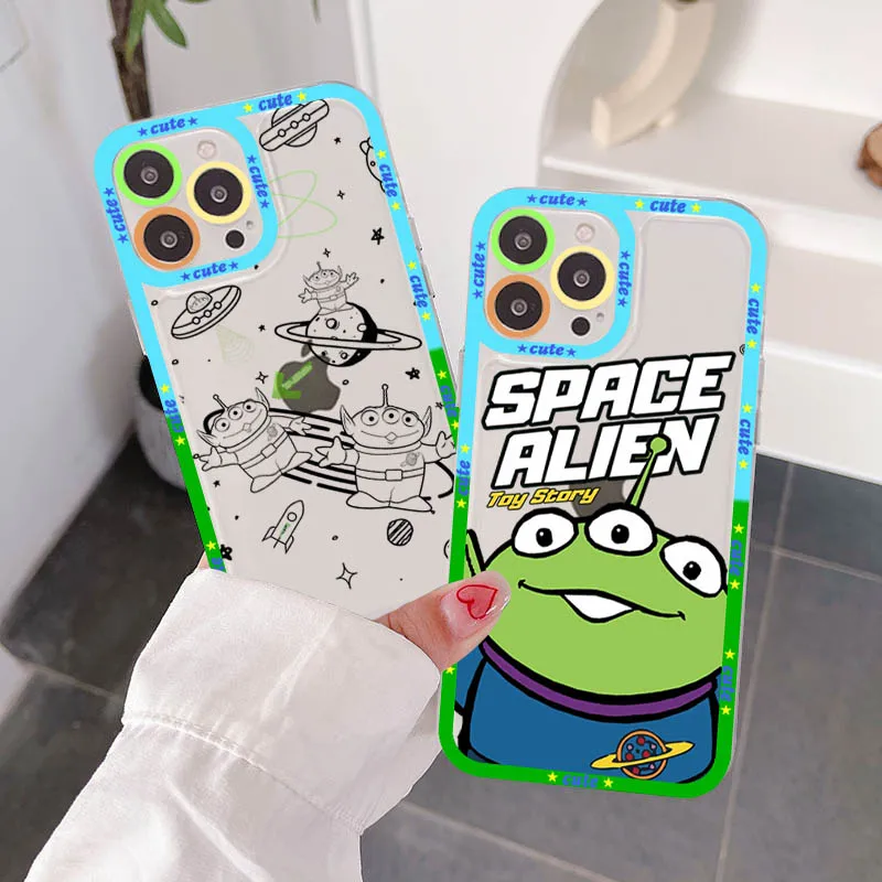 

Disney Toy Story Alien Phone Case for iPhone 11 12 13 Mini Pro Max 14 Pro Max Case shell