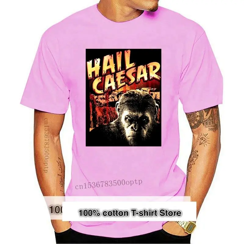 

Planet Of The Apes Hail Caesar Black Adult T-Shirt Cotton New Trends Tops Tee Shirt