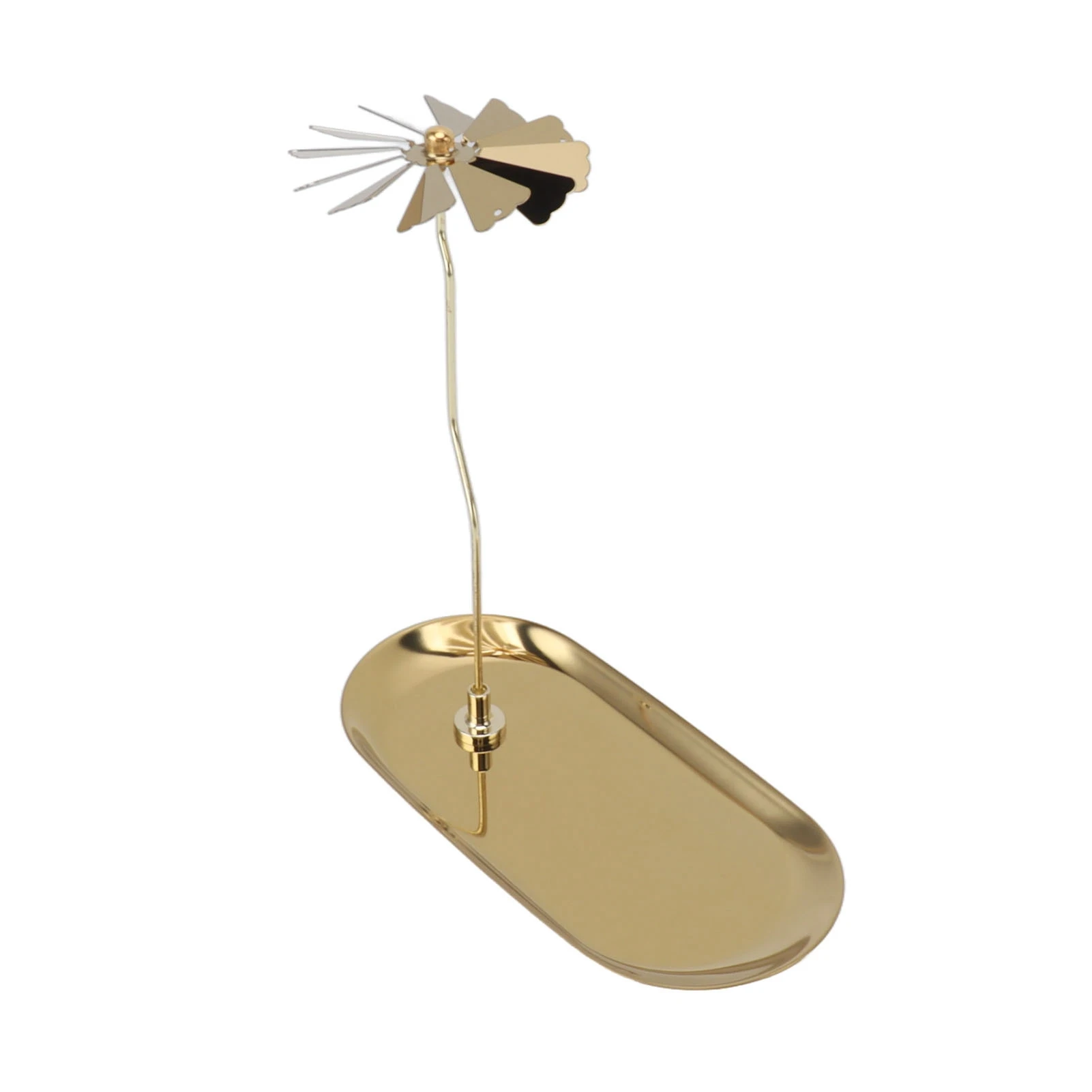 Вращающийся подсвечник из нержавеющей стали фотоподсвечник для рождества