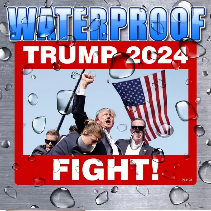 Автомобильная наклейка с Дональдом Трампом 2024 наклейки для стрельбы борьбы 5x4