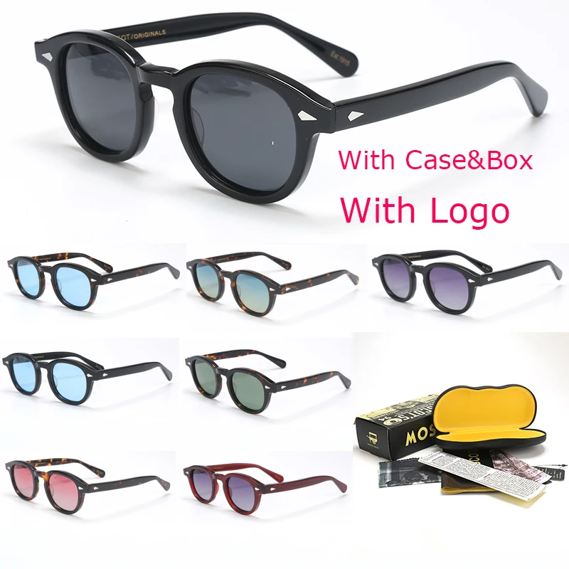 

Johnny Depp LEMTOSH Polarized Sunglasses Men UV400 Retro Acetate Frame Sun Glasses Brand Designer For Male Eyewear