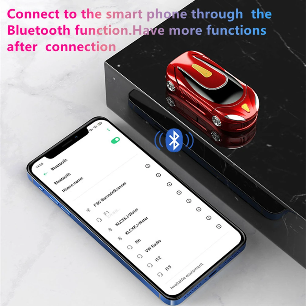 SERVO маленькая флип-карта в форме автомобиля разблокированная Bluetooth циферблат