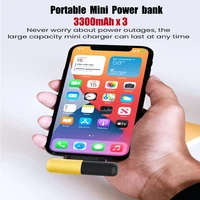 universal mini power bank charger for iphone 12 13 pro portable combo pack travel bag external battery for samsung huawei xiaomi
