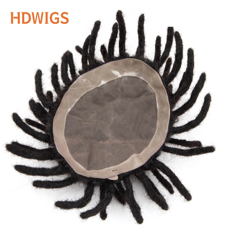 Парик мужской из натуральных волос, 100% натуральный, из ПУ кожи