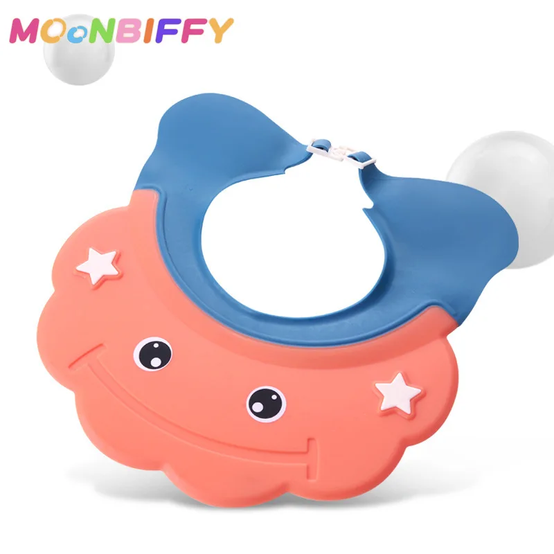 

Adjustable Baby Shower Shampoo Cap Wash Hair Shield Hat for Baby Ear Protection Safe Baby Shower Cap Baby Bath Accessories