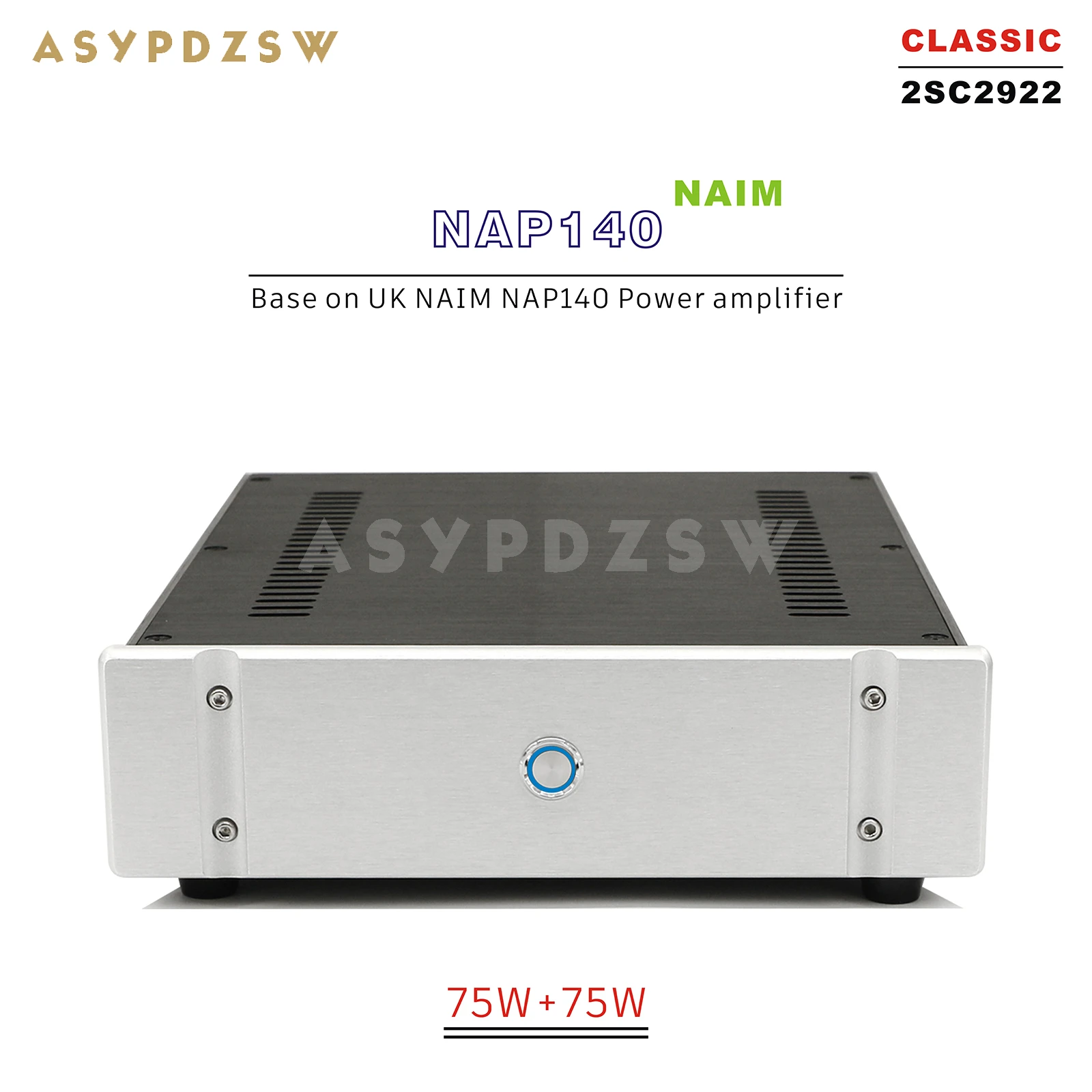 Усилитель мощности 2SC2922 NAP-140 класса AB на базе усилителя NAIM NAP140 Великобритания 75 Вт