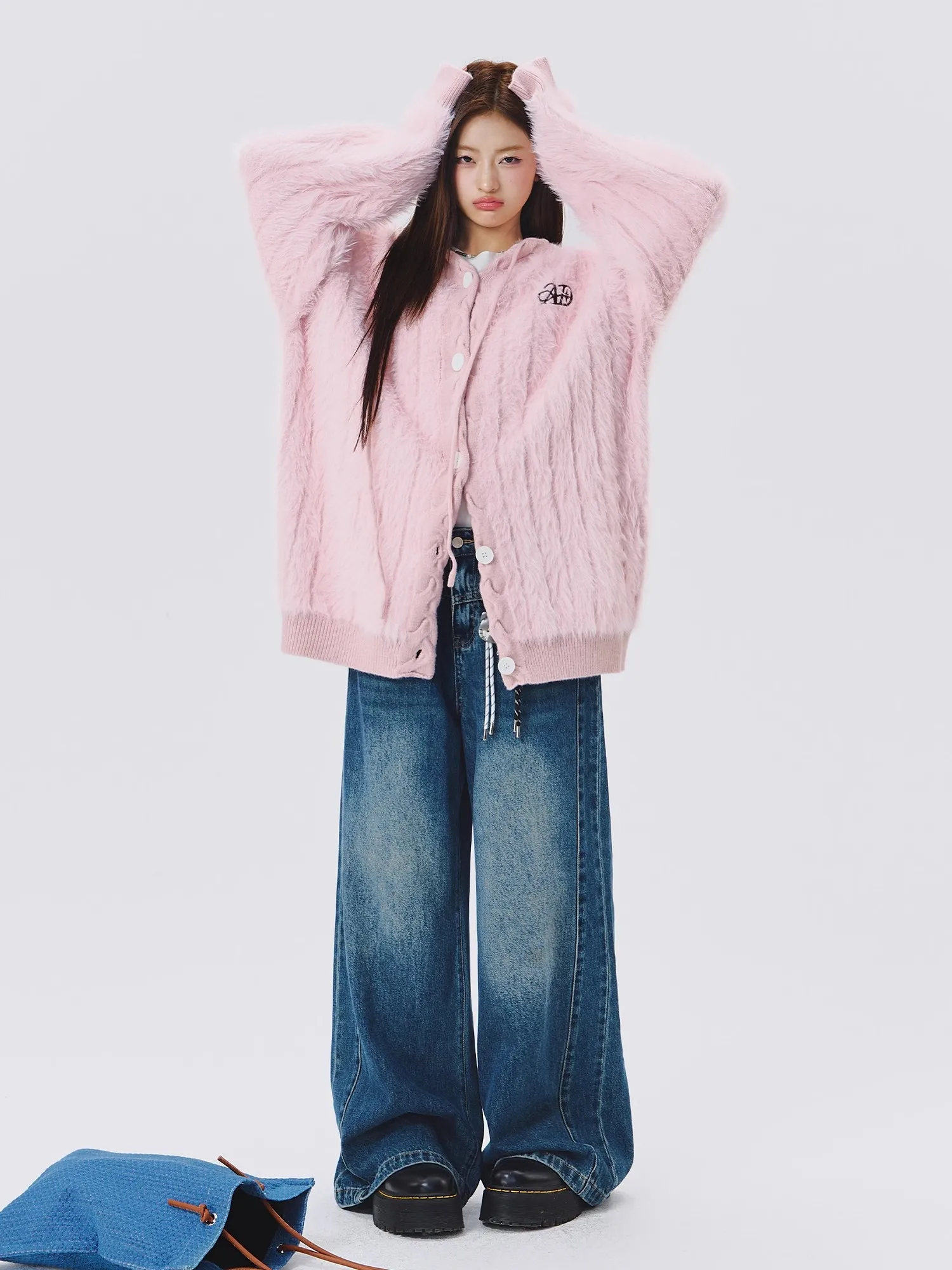 Benge Loose Casual Cotton-Padded Coat 2024 Autumn and Winter Idle Sle Women Plush Thickened Warm Outerwear