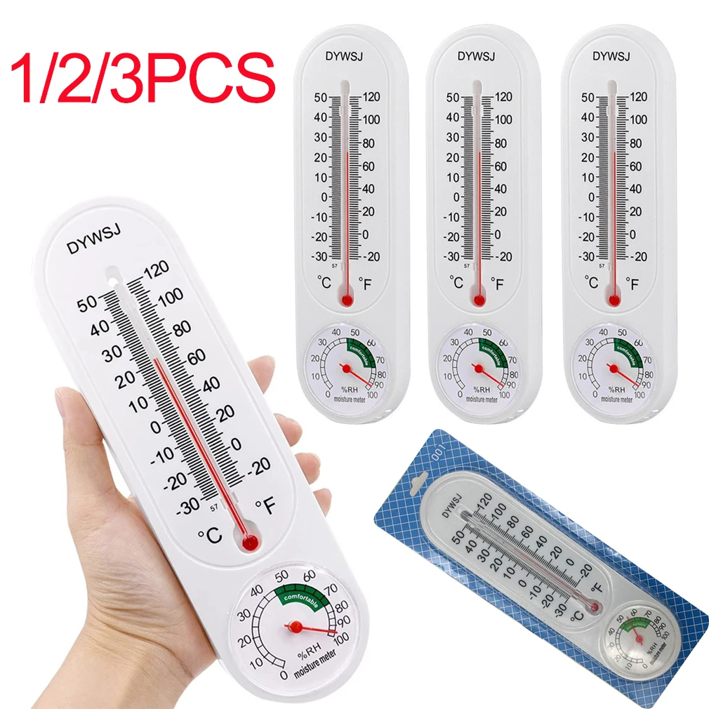 

3/2/1pcs Wall Hanging Thermometer for Indoor Outdoor Home Garden Planting Humidity Meter Temperature Monitor Measurement Tool