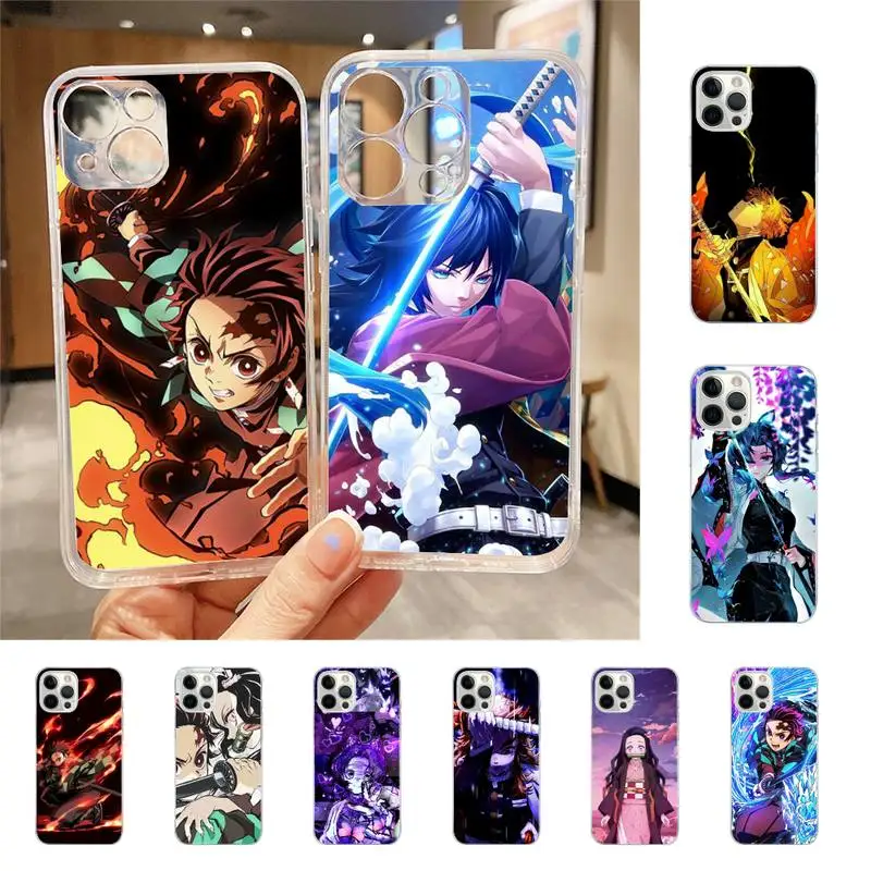 

Anime Kimetsu No Yaiba Phone Case For Iphone 7 8 Plus X Xr Xs 11 12 13 Se2020 Mini Mobile Iphones 14 Pro Max Case