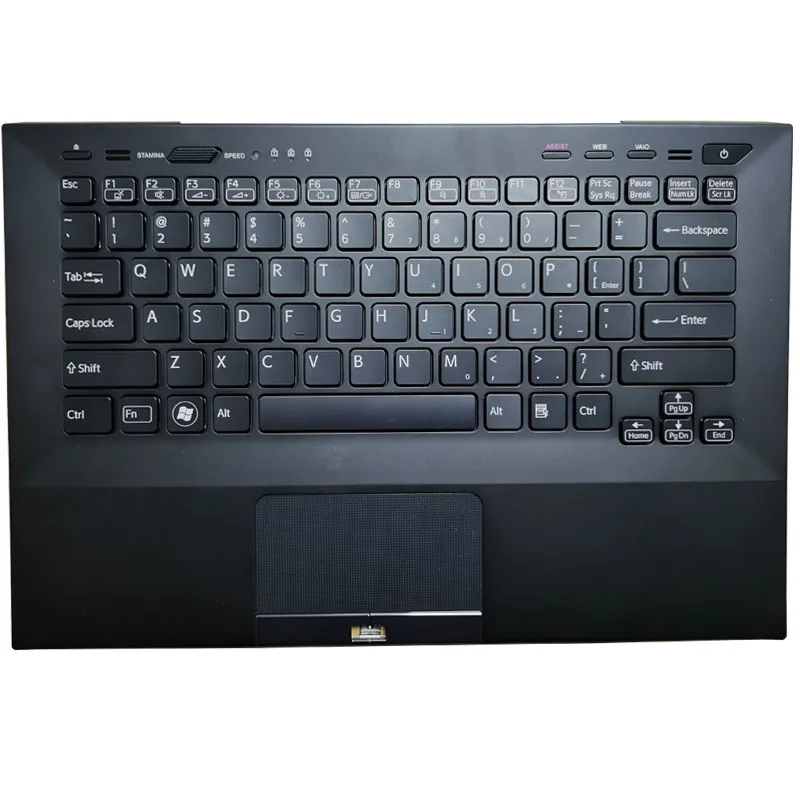 

New US Keyboard For Sony Vaio VPC-SB VPC-SB3C VPC-SB1V9E/B With Palmrest Cover PCG-41217T 41219T 41213P