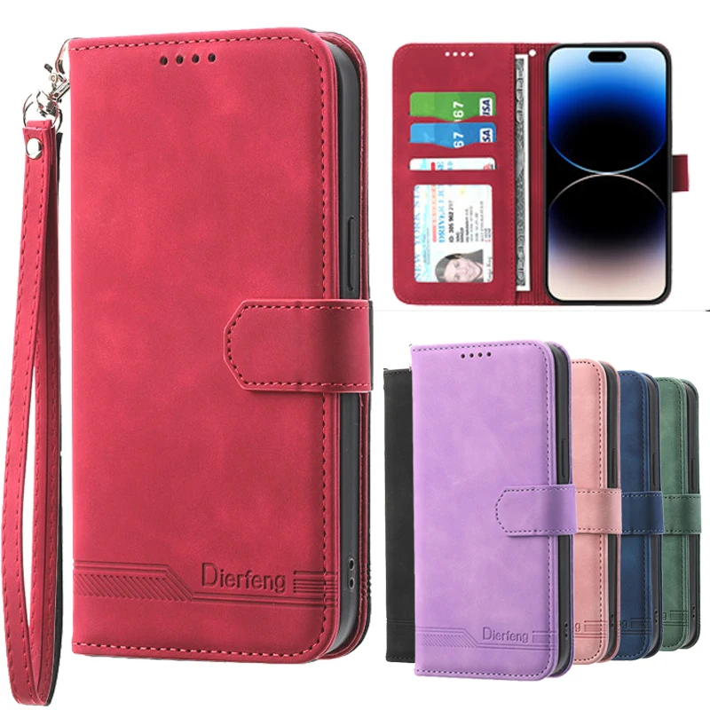 

For OPPO Reno8 T 4G Leather Case on For OPPO Reno 8 7 9 8T Pro Reno7 Reno8T Reno9 5G Wallet Card Holder Stand Book Cover