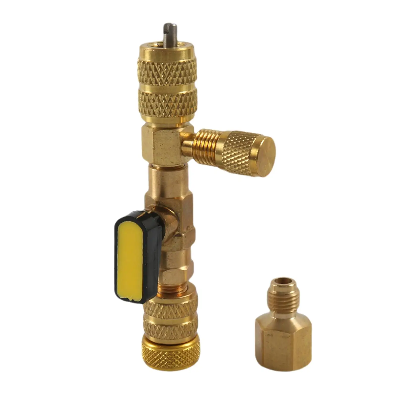 

Valve Core Remover Installer with Dual Size 1/4" 5/16" for HVAC R22 R134A Air Conditioning Line Easy to Install Replacement