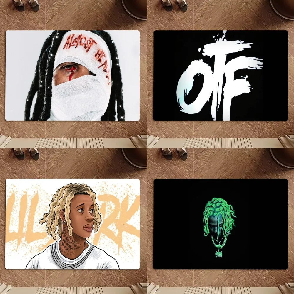 Горячий Rapper Lil Durk почти заживляемый напольный коврик для ванной супер