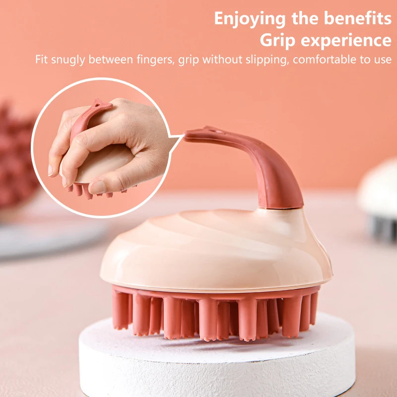 Силиконовая Щетка Для Волос Массажа Кожи Головы Ванны И Душа Маленький Размер