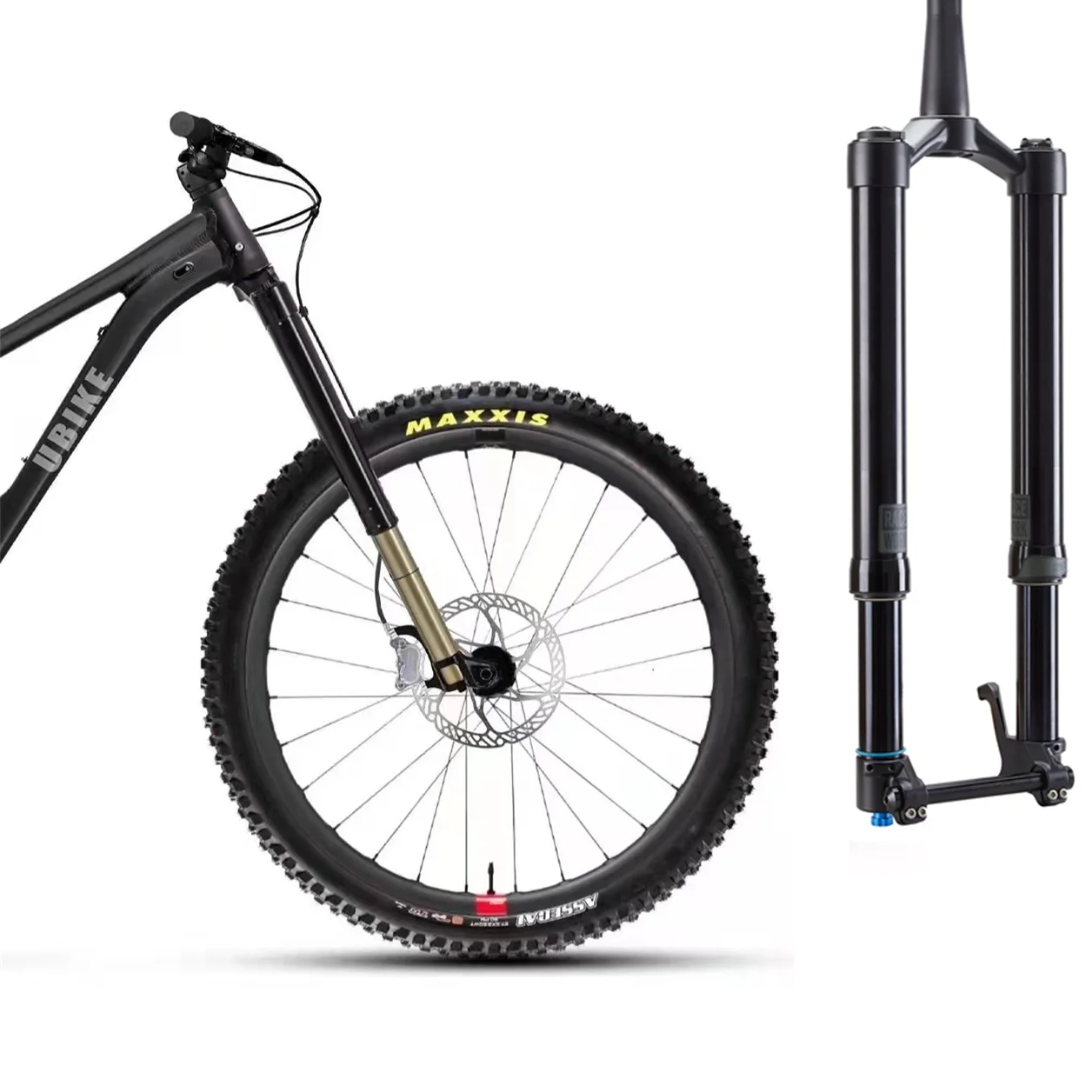 Велосипедная воздушная вилка MTB Boost 110*15 мм 27 5/29er для горного велосипеда сквозная