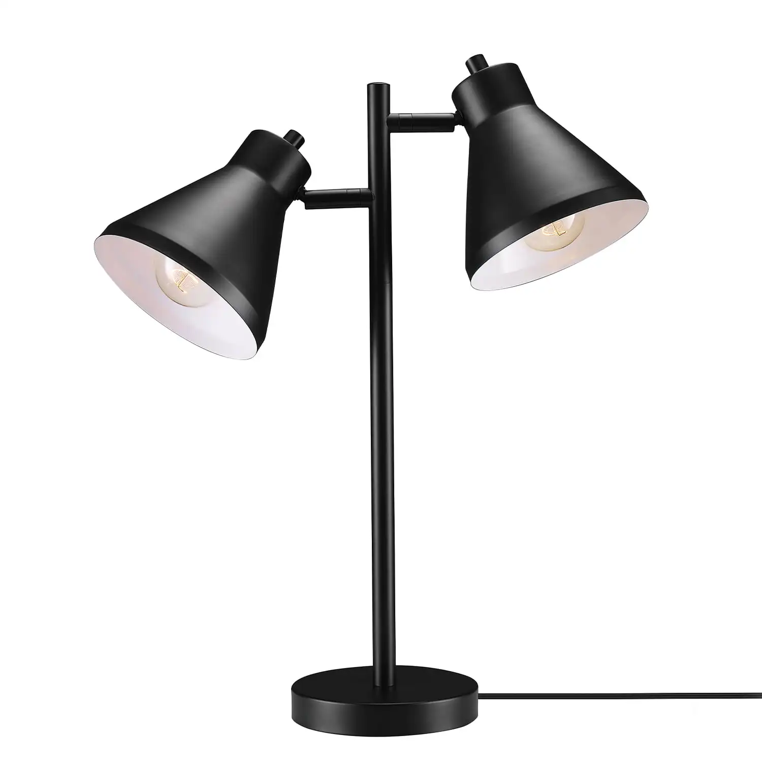 

Globe 18" 2 Light Halogen Matte Black Specialty Desk Lamp with Globe