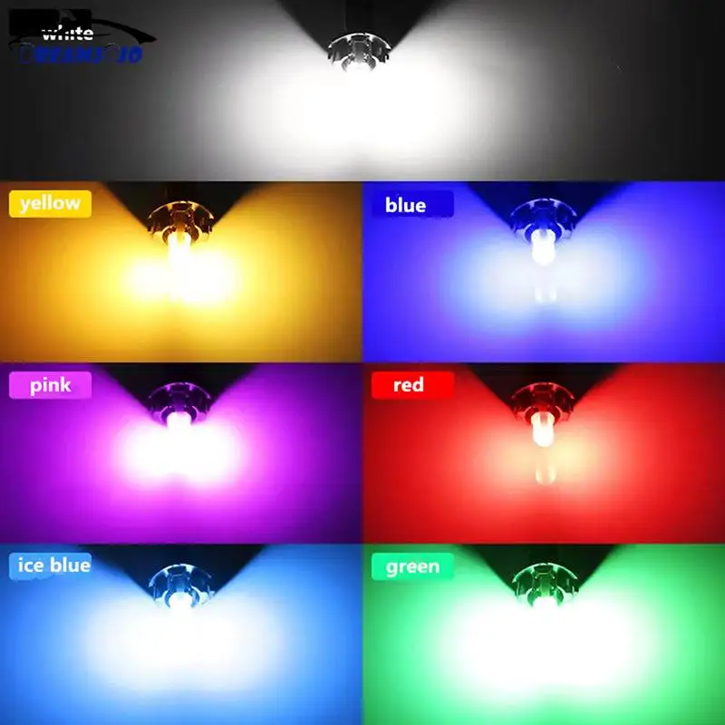 

5 шт., светодиодные лампы T5 для салосветильник автомобиля