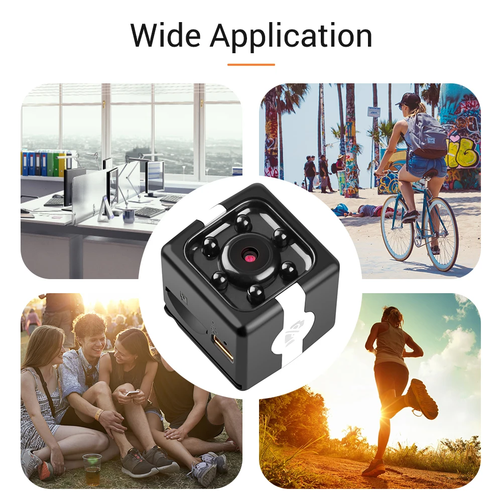 Мини-камера Wifi Cube камера 1080P HD IR ночного видения фотография 120 градусов