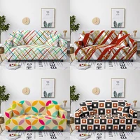 geometry print elastic sofa cover all inclusive sofa covers for living room sectional sofa dustproof cushion cover decoration