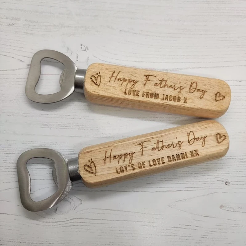 

Personalised Bottle Opener Gift Customised Name Present For Dad Pappa Father Love Wedding Party Souvenir Wedding Birthday Gifts