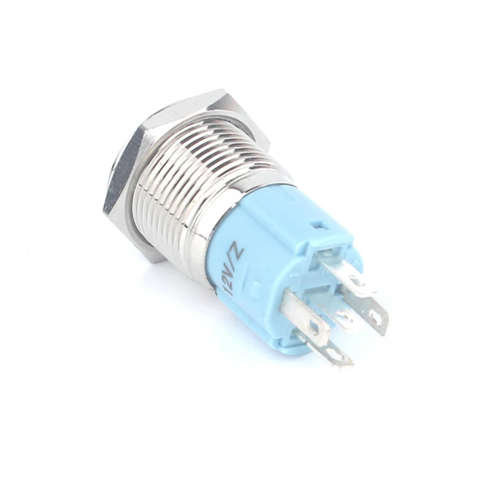 16309F Llluminated Ring Led Мгновенный 16 мм Электрический переключатель 1NO1NC Modern