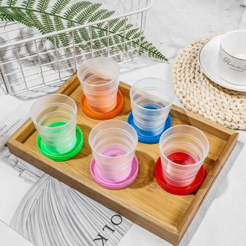 

Portable Travelling Plastic Retractable Water Bottle Outdoor Folding Drinking Bottle