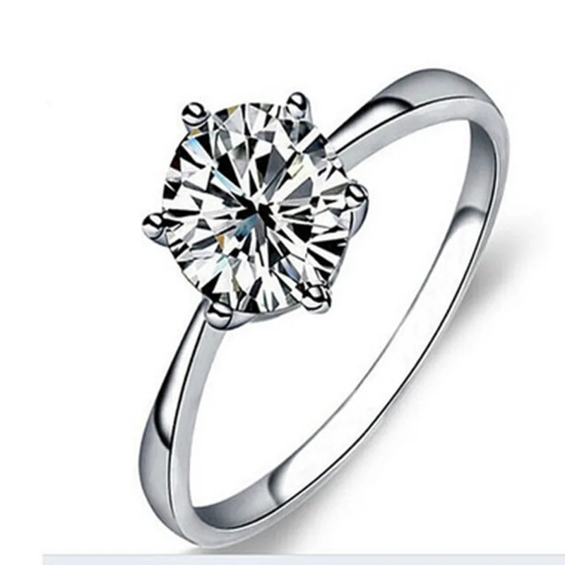 

Milangirl Women's Shiny Ring Zircon Ring Women's Engagement Promise Ring Women's Party Fashion Jewellery