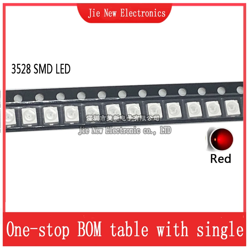 100 шт. 3528 1210 SMD светодиод теплый белый розовый Purp красный синий желтый зеленый