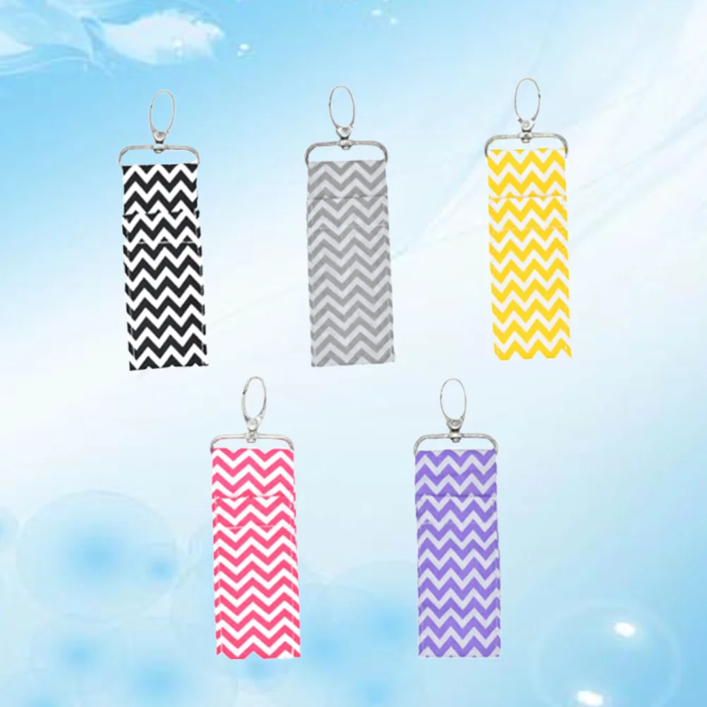 

Key Lipstick Keychain Holderchain Bag Neoprene Keyring Containers Organizer Chapstick Storage Case Ring Lip Balm Pouch Creative