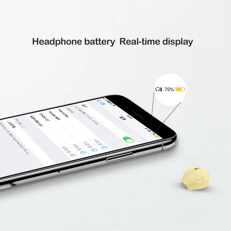 Беспроводные внутриканальные Bluetooth-наушники мини-наушники-вкладыши TWS наушники с
